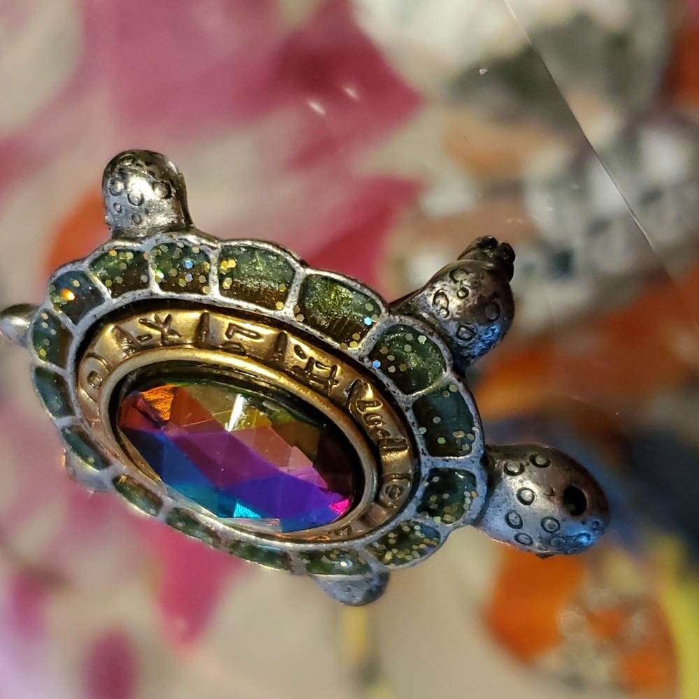 "Long Life" Turtle 🐢 Brooch - Picture 5 of 6